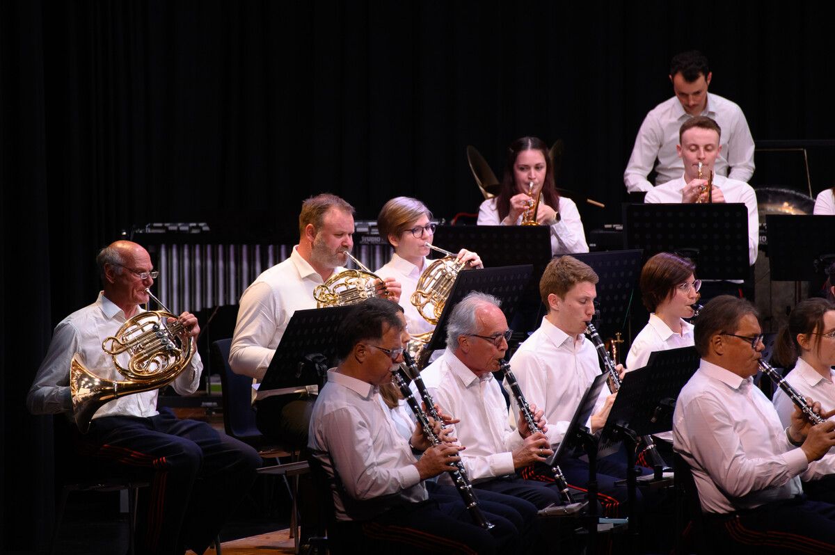 Der Musikverein Hörbranz spielt zum Frühjahrskonzert auf. ⇒MV Hörbranz