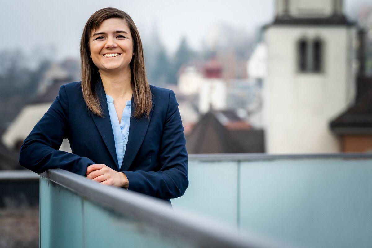 Die 27-jährige Fabienne Lackner ist Spitzenkandidatin der Neos Feldkirch.⇒Haemmerle Photography (2)