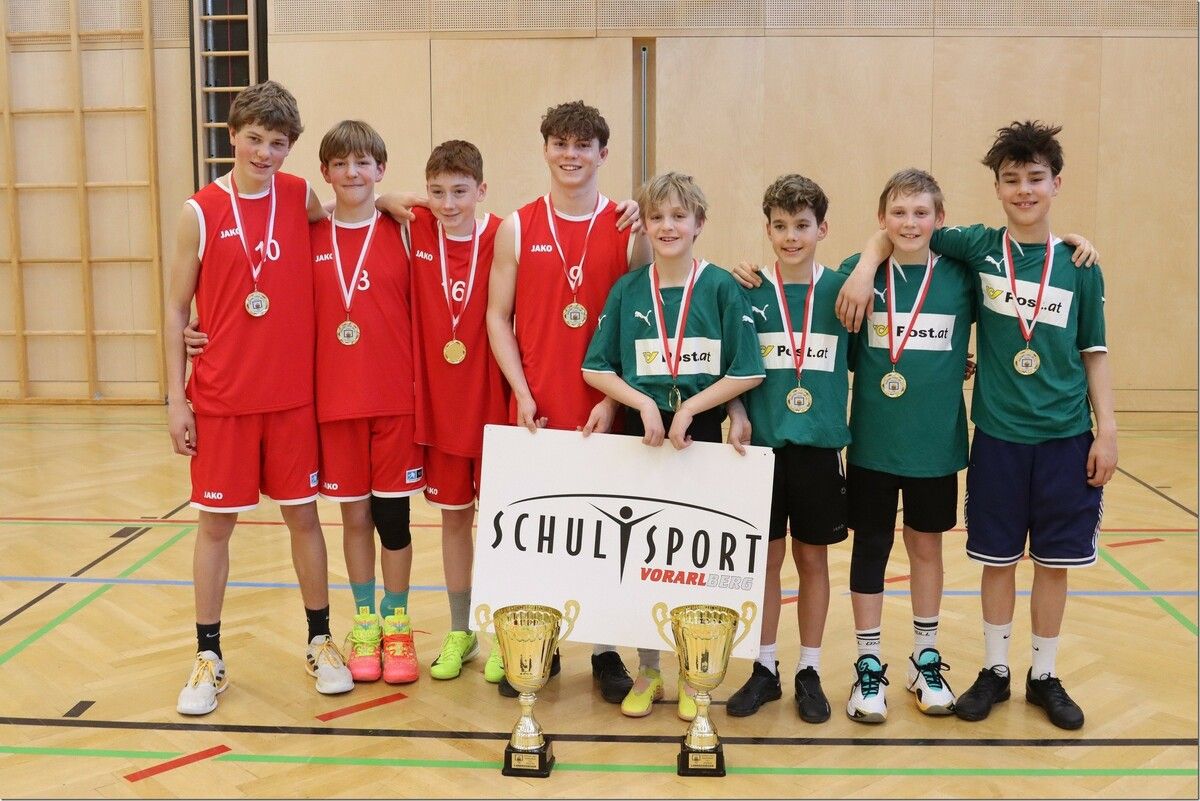 Die SMS Rankweil West gewann zwei Landesmeistertitel im 3×3 School Jam Basketball. ⇒vn/tk