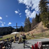 Brennende Flur neben der Kobelalp