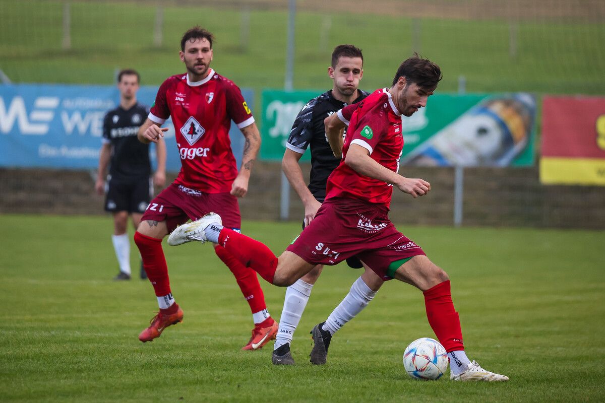 Er ist ein wichtiger Bestandteil der Offensivabteilung des FC Egg: Dominik Fessler in Aktion.⇒Steurer