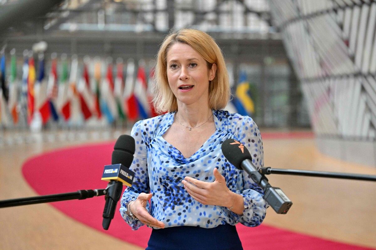 EU-Außenbeauftragte Kaja Kallas dringt auf weitere Hilfen für die Ukraine in Milliardenhöhe. ⇒afp