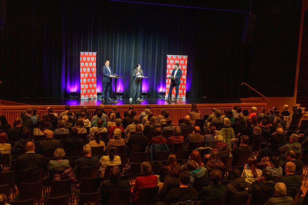 Fitz und Wiedl diskutierten auch über Schulen, Wohnen und die Qualitäten des anderen. Zu sehen in der Aufzeichnung.⇒Stiplovsek