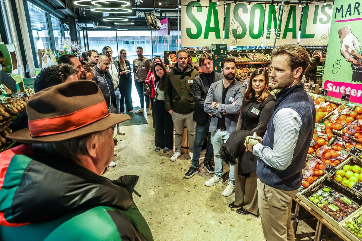 Florian Sutterlüty gab einen Einblick in den neuen Markt in Altach. ⇒vn/Steurer