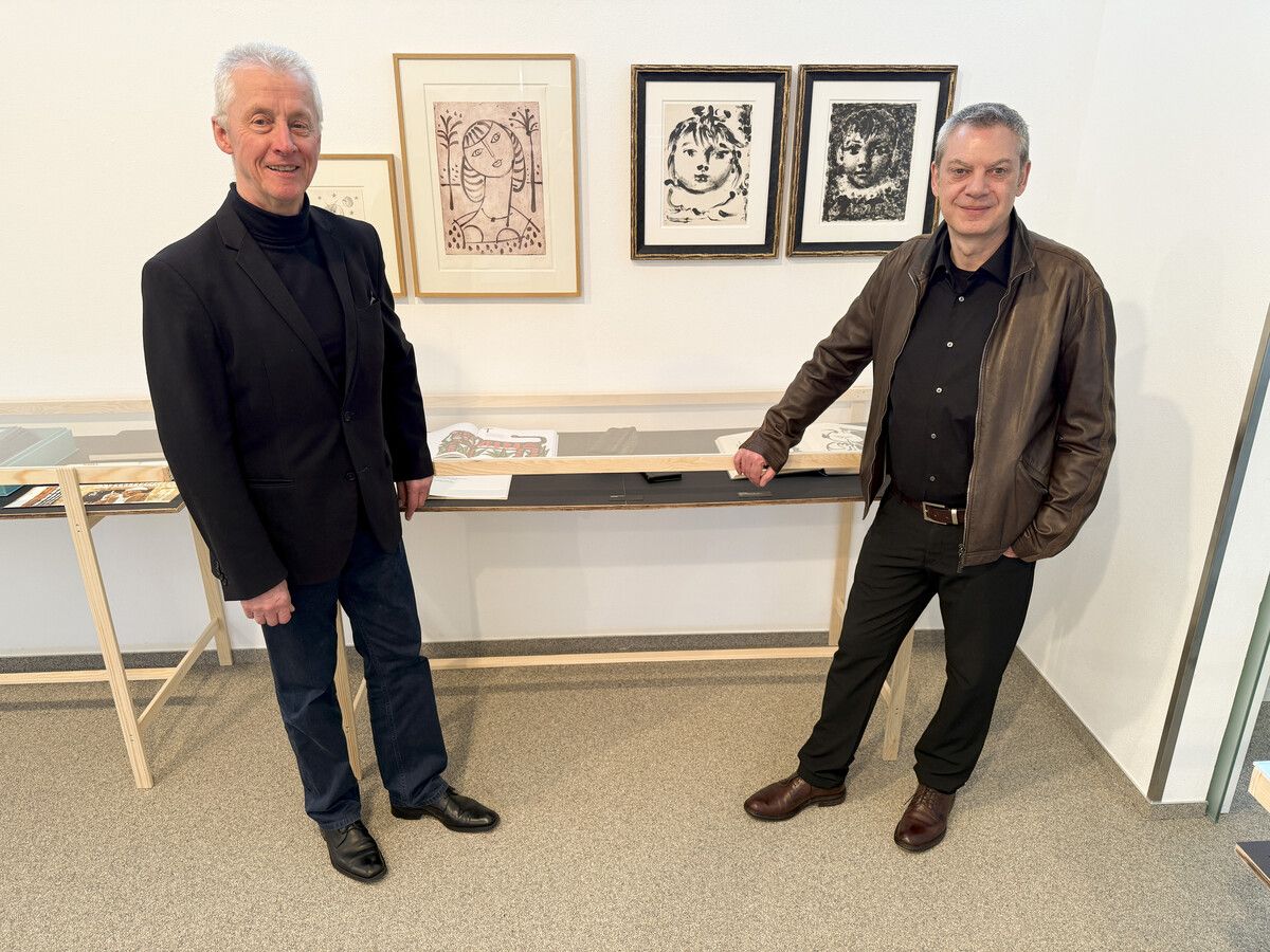 Galerist Erhard Witzel (l.) ließ Sammler Kurt Dornig freie Hand.⇒ Franc
