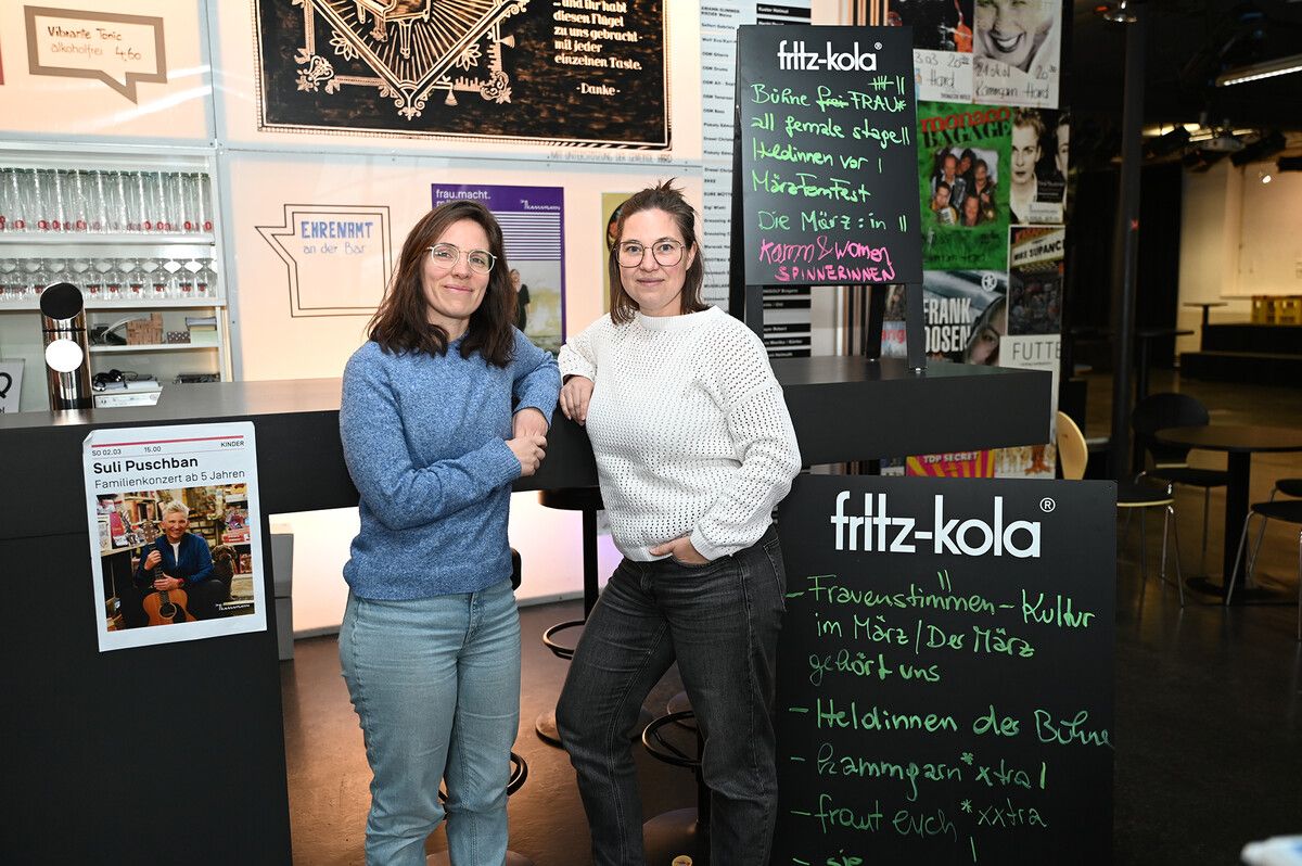Geschäftsführerin Lisa Weiß und Jutta Faigle (Office).⇒AFP