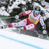 Egger in Kvitfjell auf dem Podium