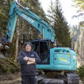 Baustart auf dem Achtalweg