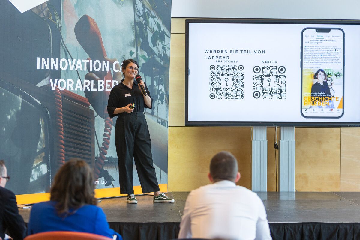 Marilena Tumler überzeugte mit i.appear die Fachjury und erhielt den Sonderpreis „Digitale Innovation im Tourismus”. ⇒VLK/Siblik
