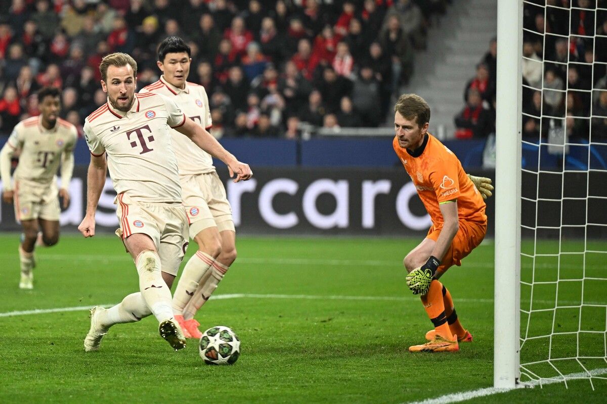 Mit seinem Tor zum 1:0 machte Bayerns Harry Kane im Duell mit Leverkusen alles klar.⇒apa