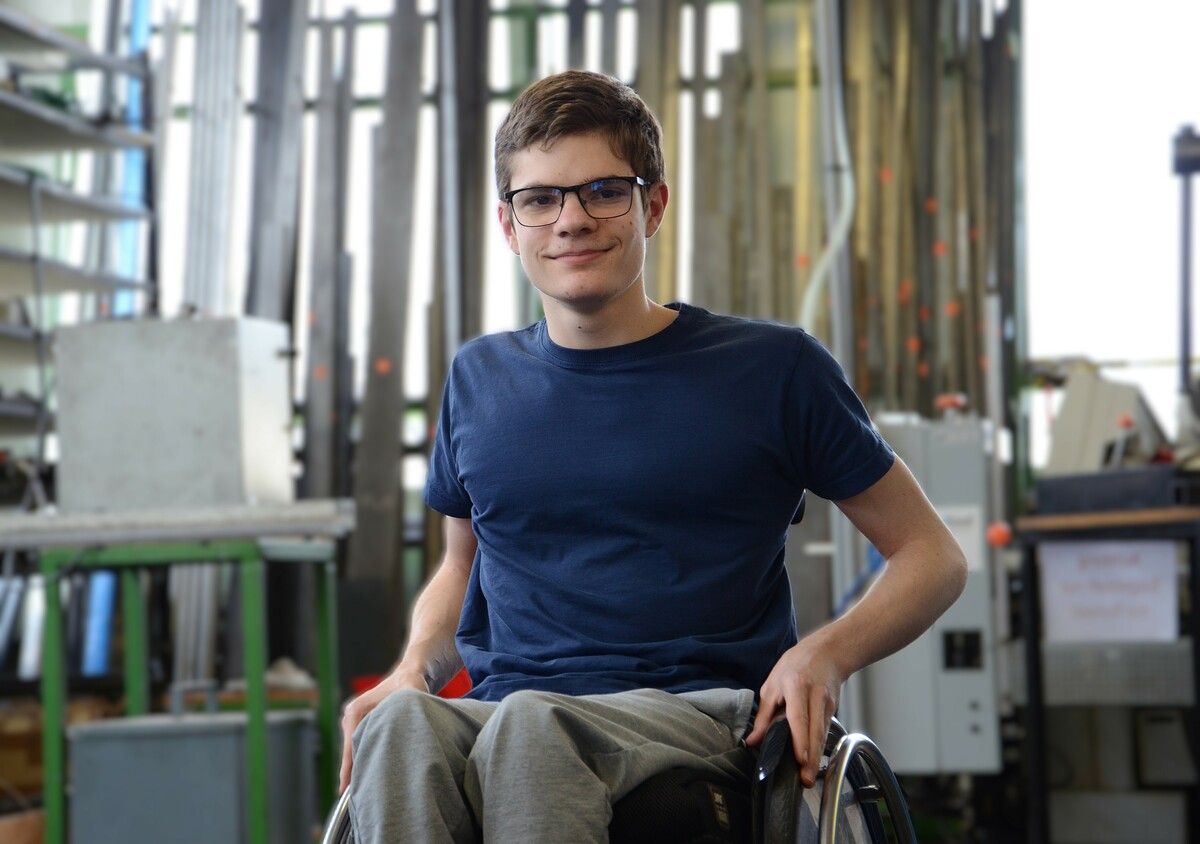 Mit Willenskraft und Mut gibt Bastian Bauer alles, um seine Pläne umzusetzen.⇒ HRJ
