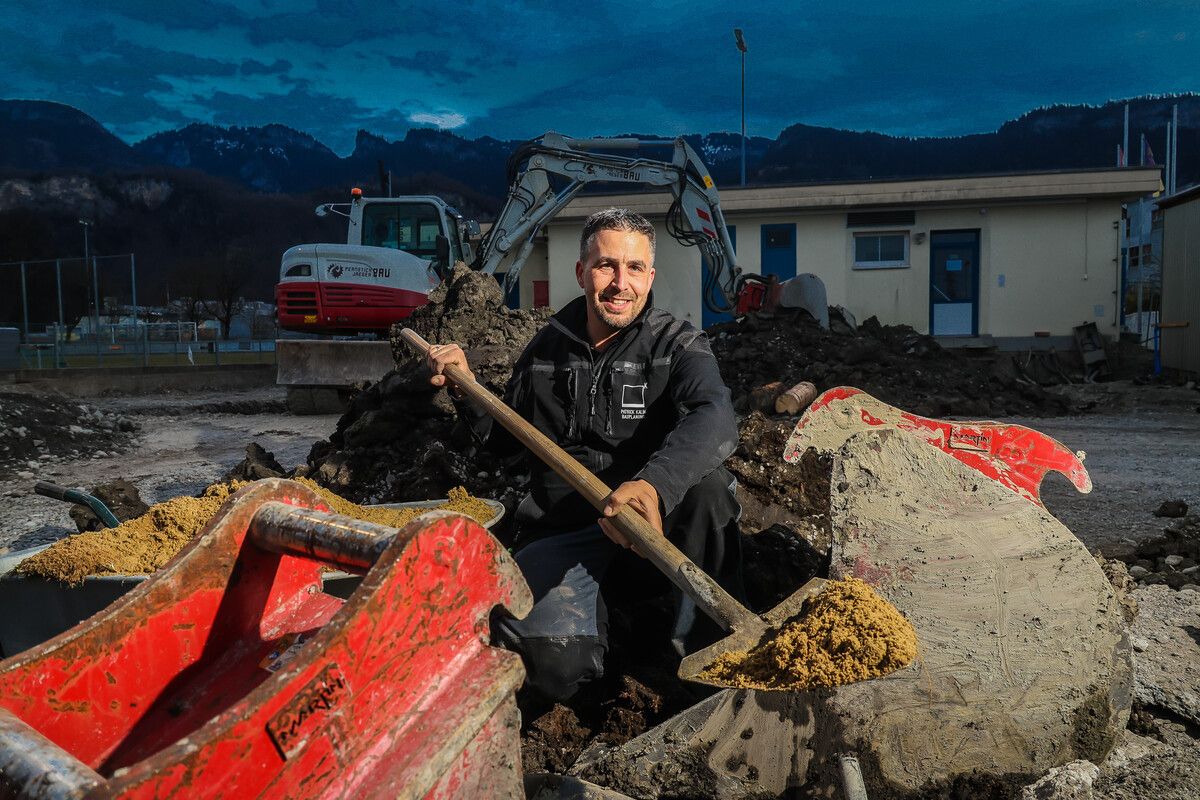 Patrick Kalin liebt es, mit anzupacken.⇒VN/Steurer