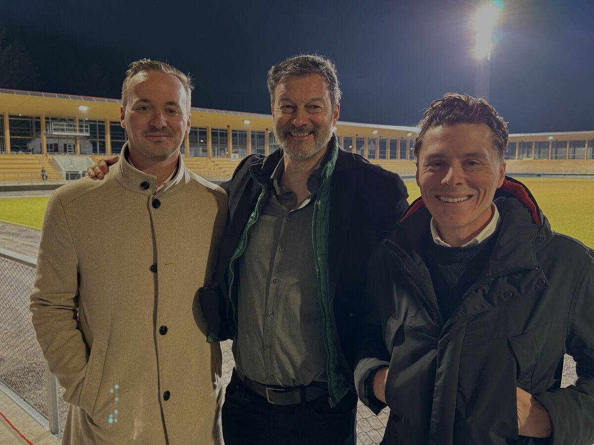 Patrick Schuchter, Stephan Muxel und Patrick Grabher (von links). ⇒lutz