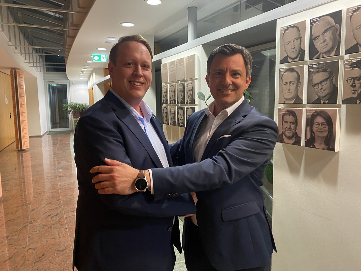 René Bickel (links) und Martin Staudinger müssen sich ein weiteres Mal messen.