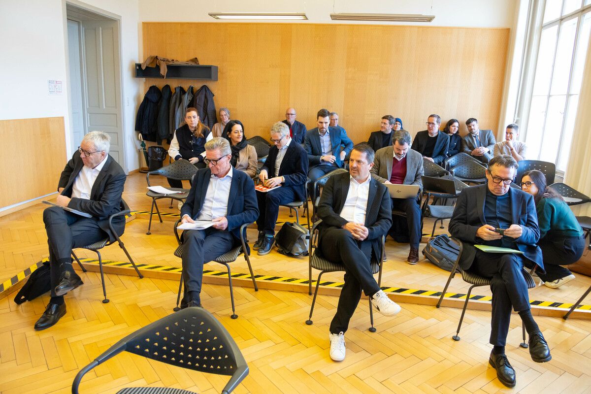 Rüdisser (v.l.), Natter, Kessler und Metzler gehen in Berufung. ⇒VN/Hartinger