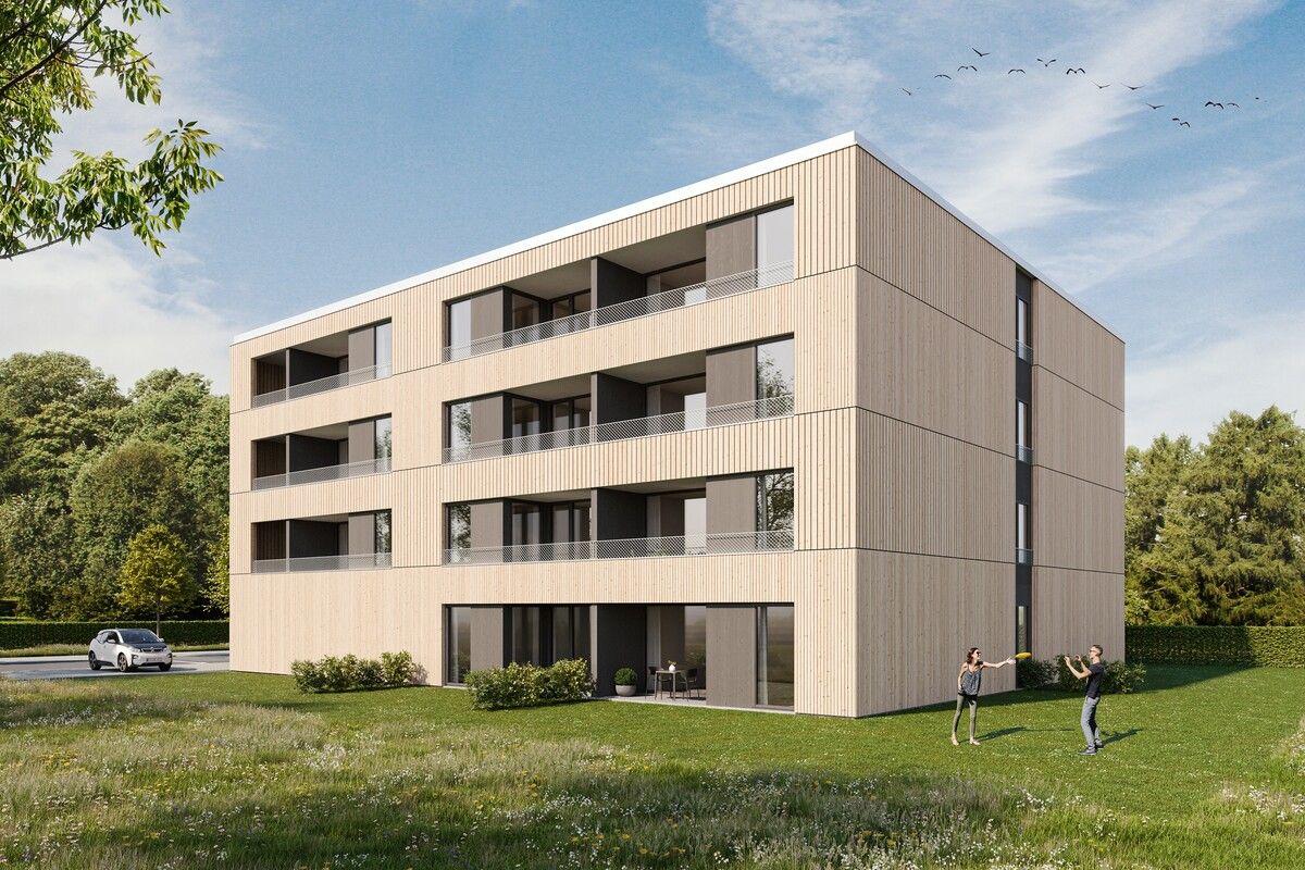 So soll die neue „Wohnen 550“-Wohnanlage in Hohenems aussehen.