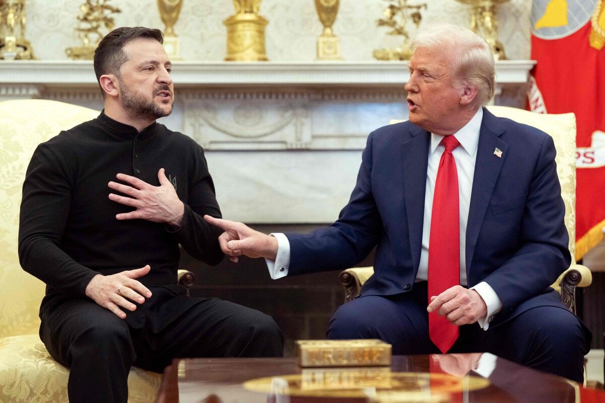 US-Präsident Donald Trump stritt sich mit Präsident Wolodymyr Selenskyj vor laufenden Kameras.⇒AFP