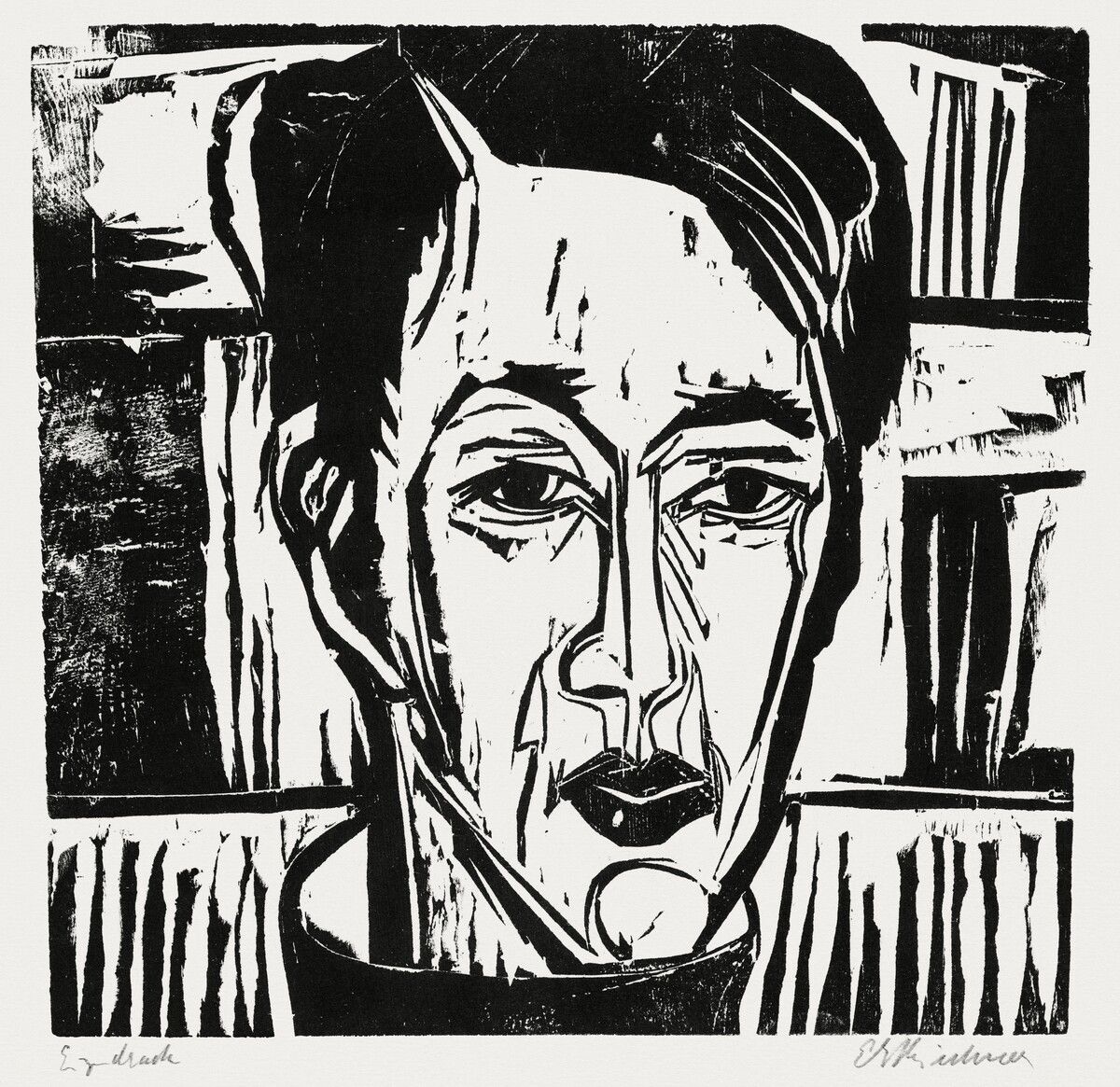 Wehrlin, Facing front (1924) von Ernst Ludwig Kirchner.⇒Shutterstock (2)