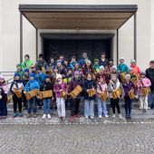 Kinder im Einsatz für die Tradition