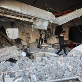 Krankenhaus in Gaza getroffen