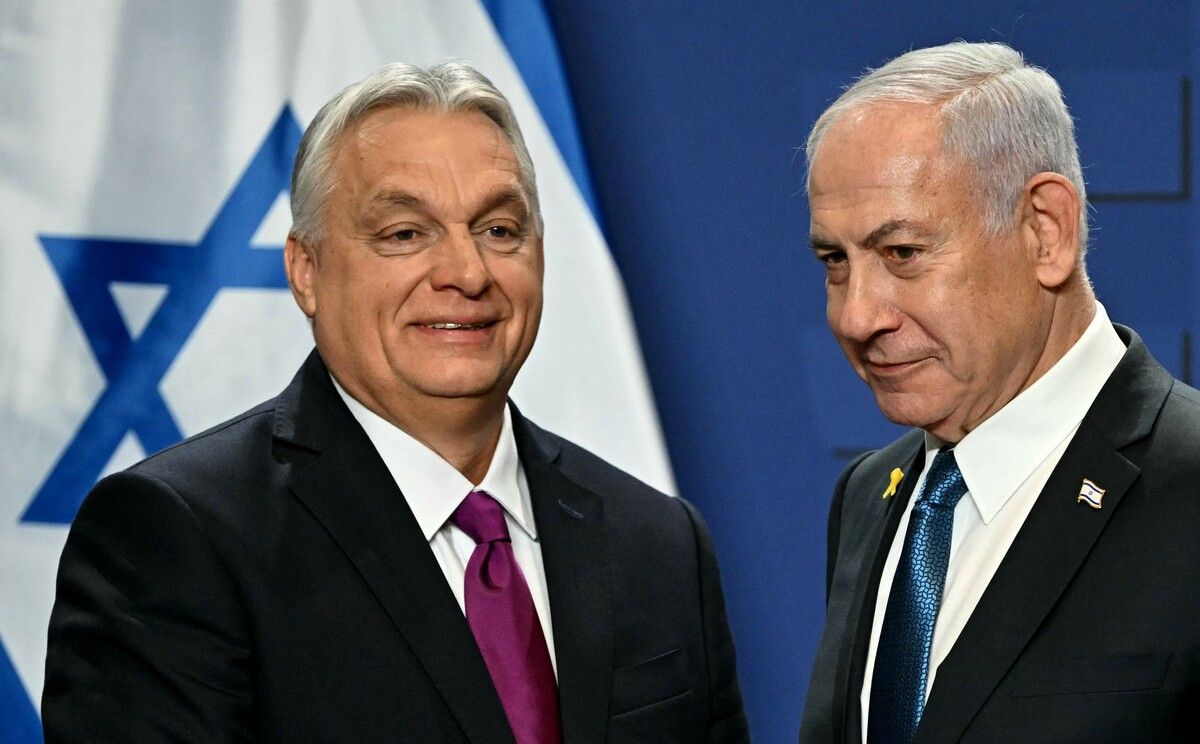 Benjamin Netanyahu bedankte sich bei Viktor Orban für die Unterstützung, die Israel durch Ungarn erfahre.⇒AFP