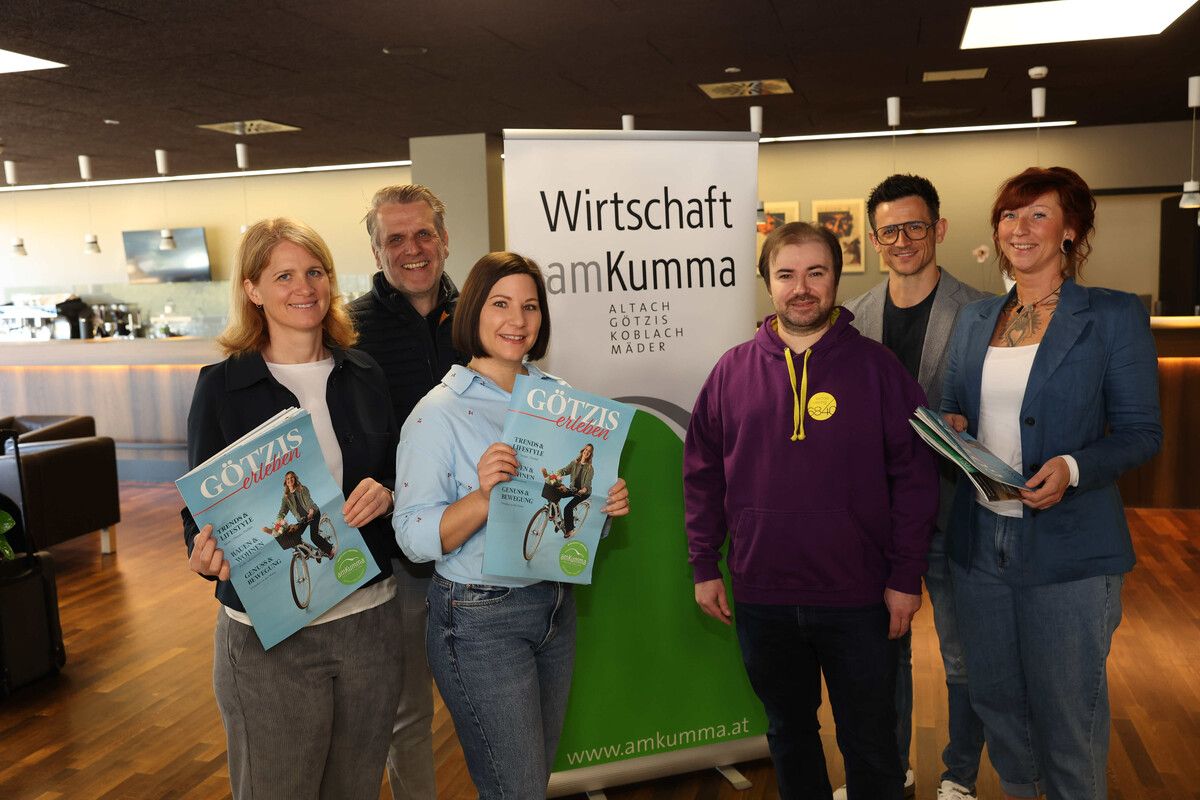 Caroline Bischofberger, Thomas Strele, Rebecca Krockenberger, Marco Bettega, Markus Steurer und Nina Salkovic.⇒AME