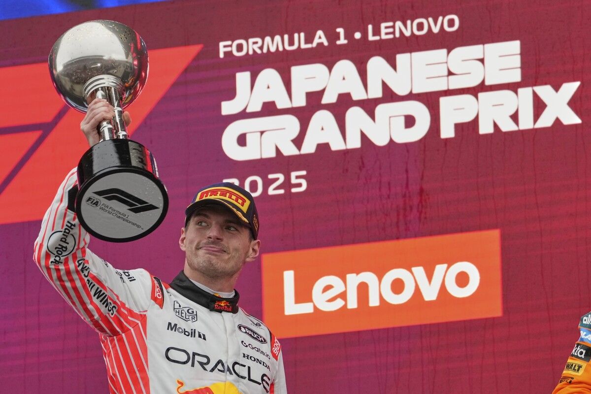 Der Niederländer Max Verstappen im RB-Boliden brach die McLaren-Dominanz in Suzuka. ⇒ap