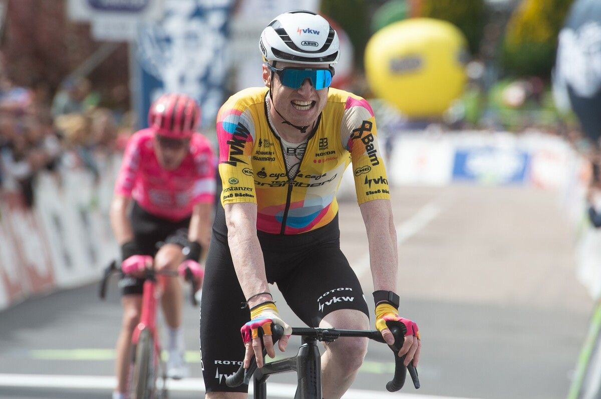 Der Schweizer Colin Stüssi präsentiert sich bei der Tour of the Alps weiter von seiner besten Seite.⇒finishline@photocredit Mario_Stiehl
