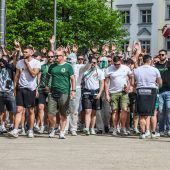 Fanmarsch und VN live aus dem Stadion