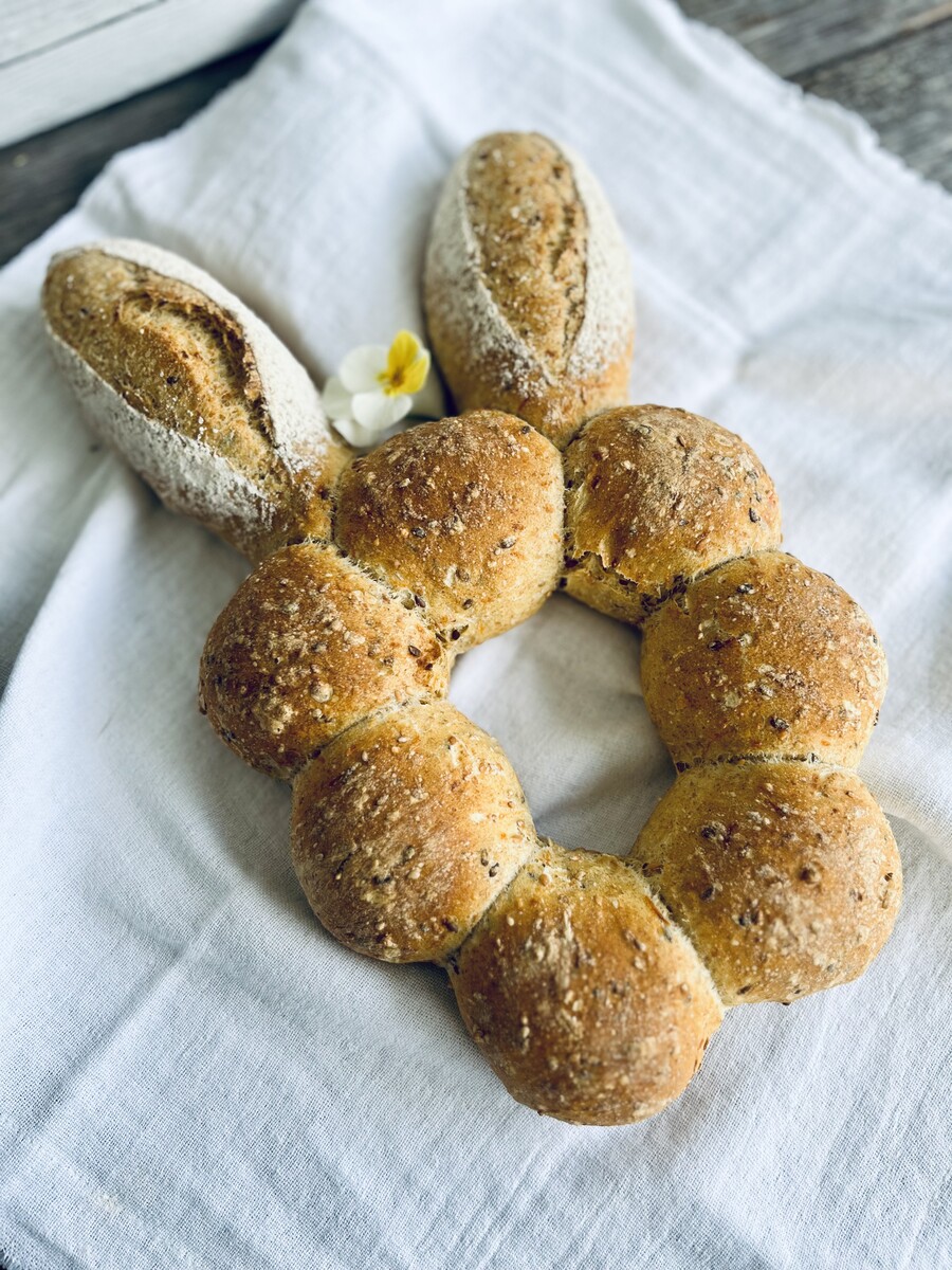 Die Brötchen passen perfekt zum Osterbrunch.⇒afb