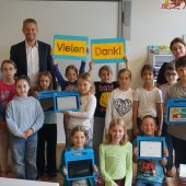 Neue Tablets für die Volksschule Bürs