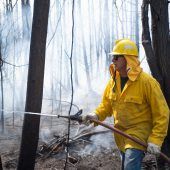Kampf gegen Waldbrand in New Jersey hält an