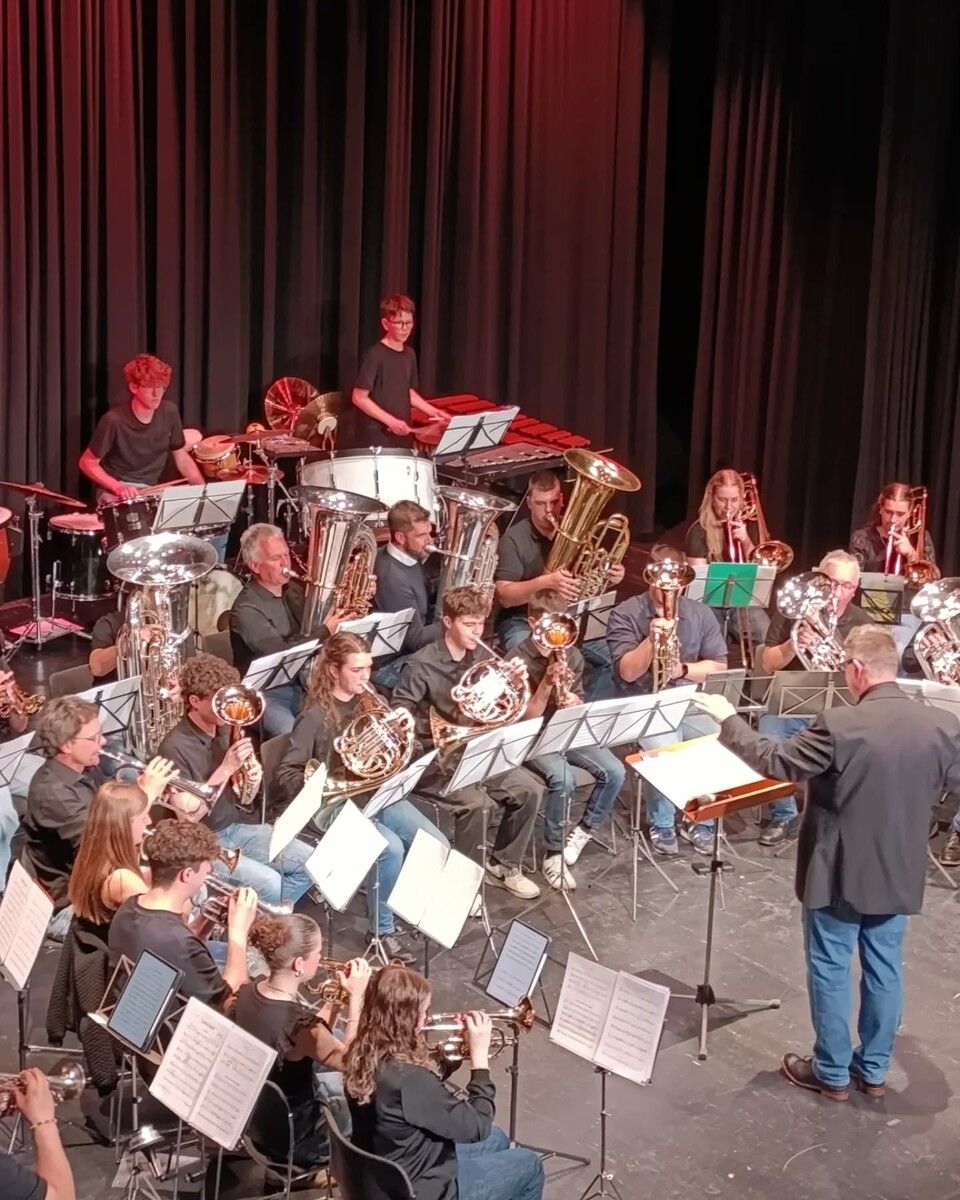 Die Jugendbrassband der Musikschule Rankweil war in Aktion. ⇒vn/TK