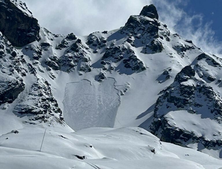 Die Lawine ging in der Nähe der Saarbrücker Hütte ab. ⇒vol.at
