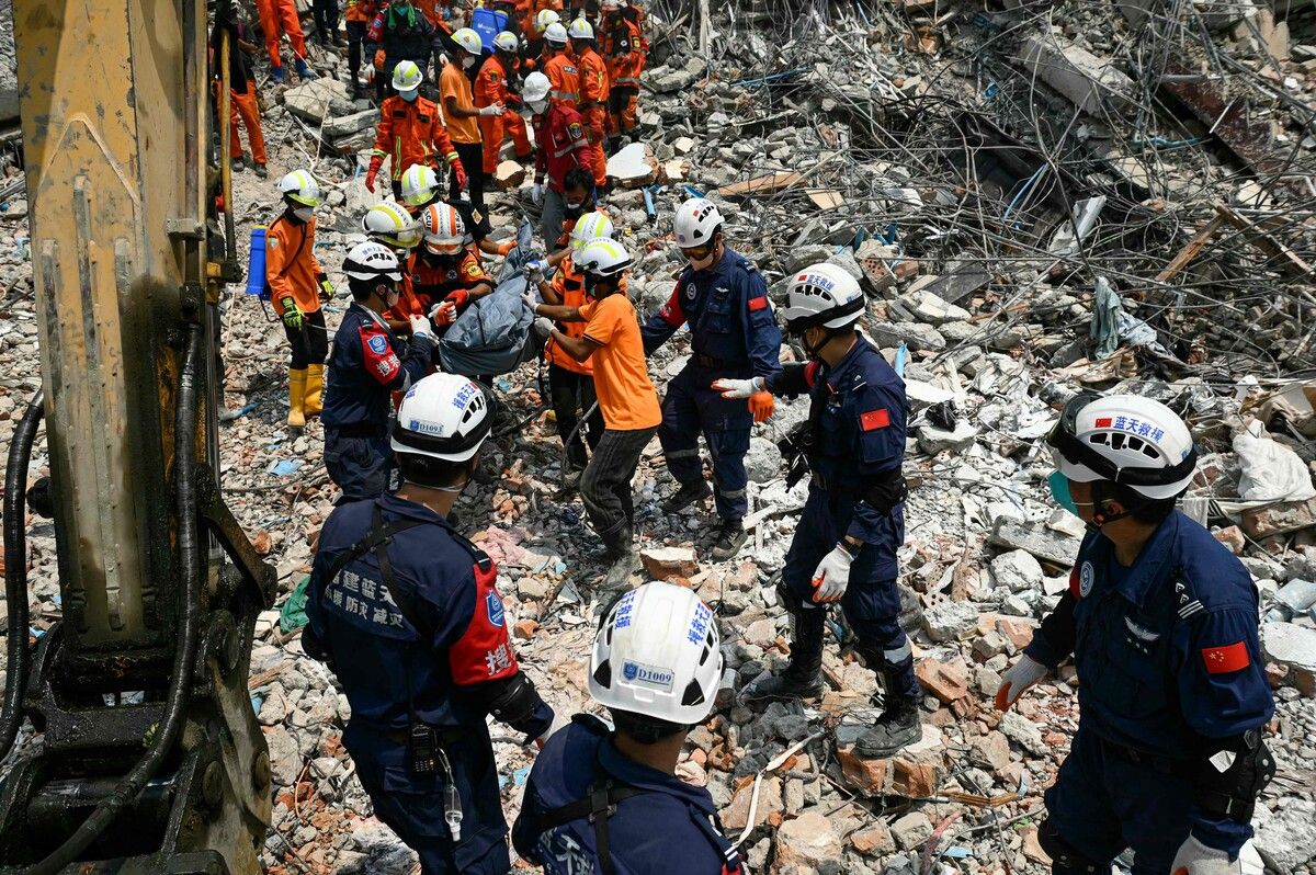 Die Zahl der Toten in Myanmar steigt. Mehr als 200 Menschen werden noch vermisst.⇒AFP