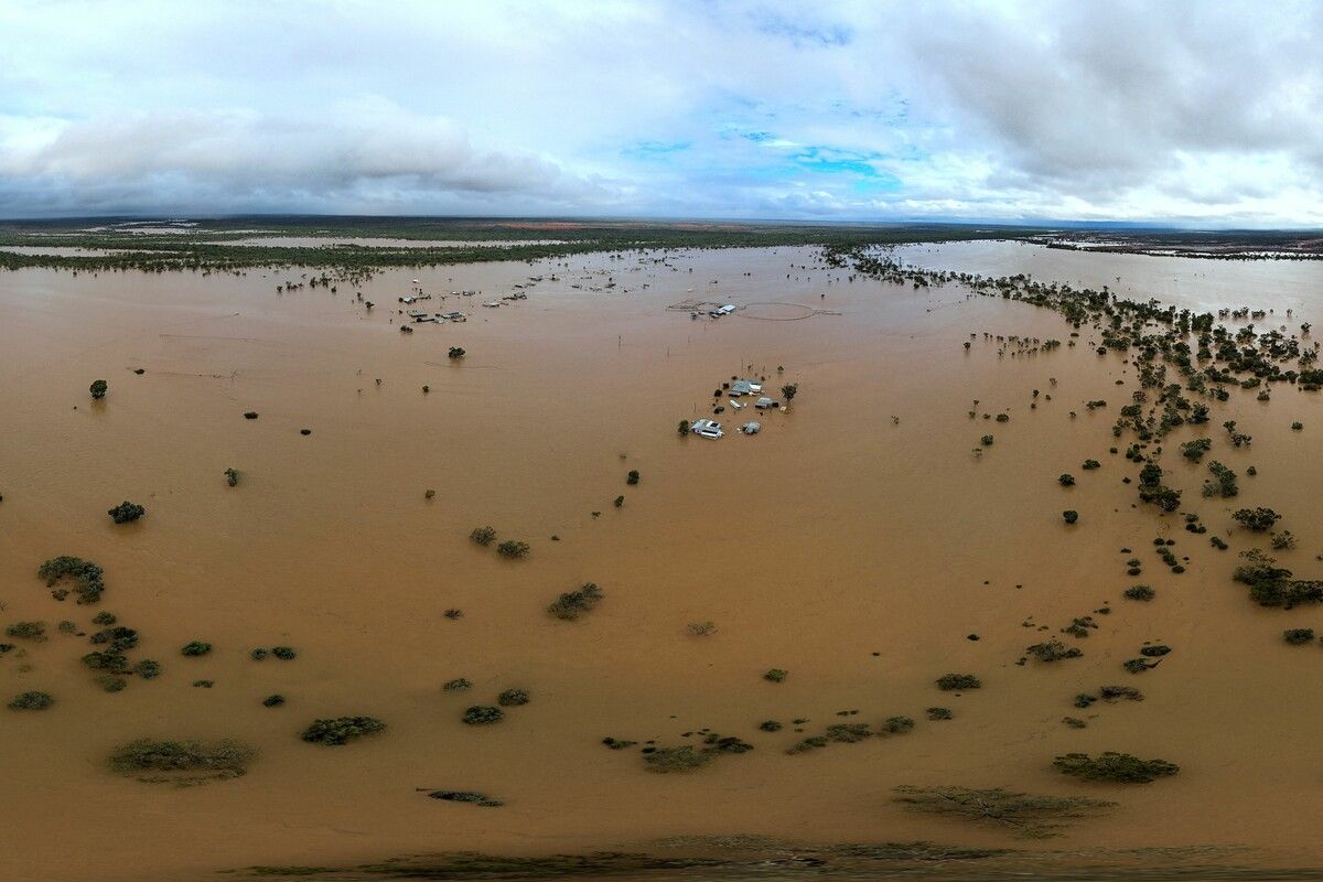 Eine Fläche von 500.000 Quadratkilometern ist in Queensland überflutet.⇒afp