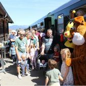 Aufwärmrunden für das Osterhasenzügle