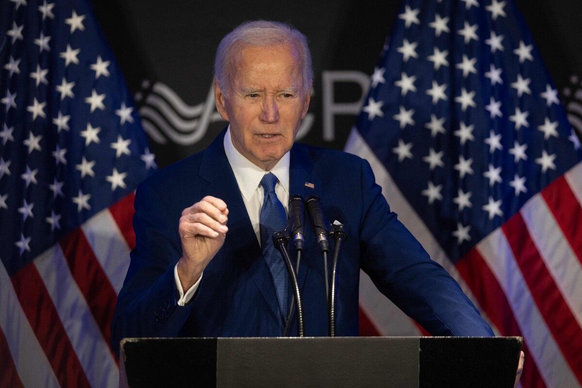 Erster großer Auftritt von Joe Biden nach seinem Abschied vom Weißen Haus.⇒AFP