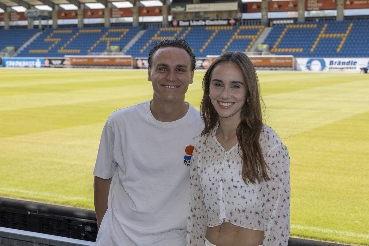 Gemeinsam im Interview zu Saisonbeginn: Lukas Fridrikas und Rieke Tietz.