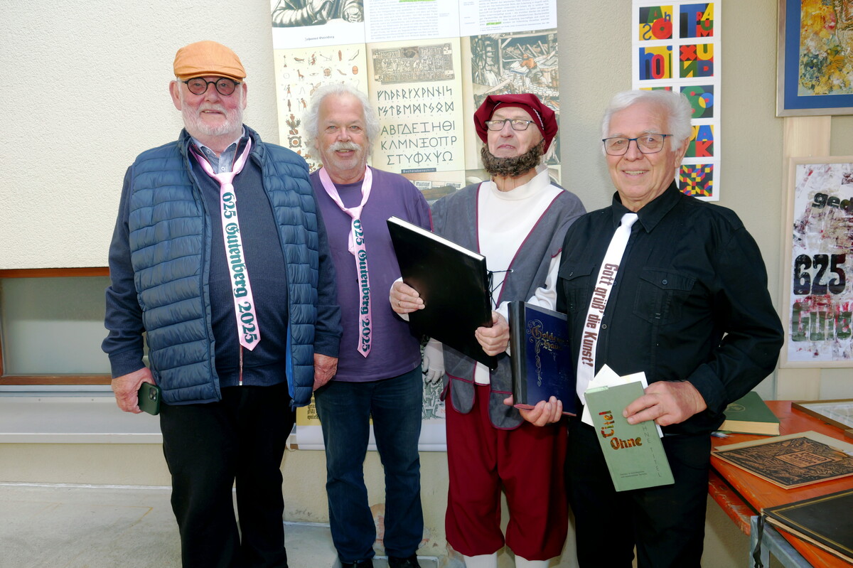 Gerold Ölz, Egon Mähr, Heinz Fussenegger und Heribert Gut.⇒HE