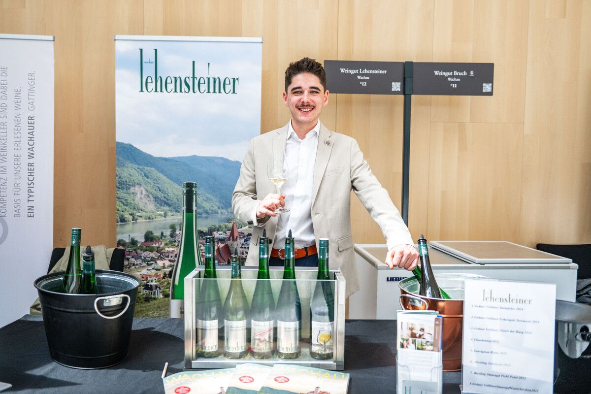 Maximilian Riedl war als Aussteller zum ersten Mal auf der Vinobile in Feldkirch und zeigte sich sehr zufrieden.