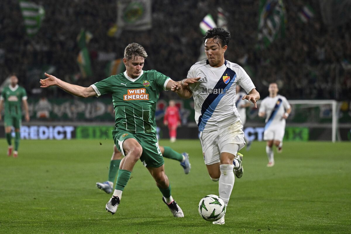 Nach 90 Minuten im Rückspiel führte Djurgardens mit 2:1 gegen Rapid. ⇒ap