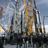 Groß, größer, Liebherr: Nenzing mit E-Bagger