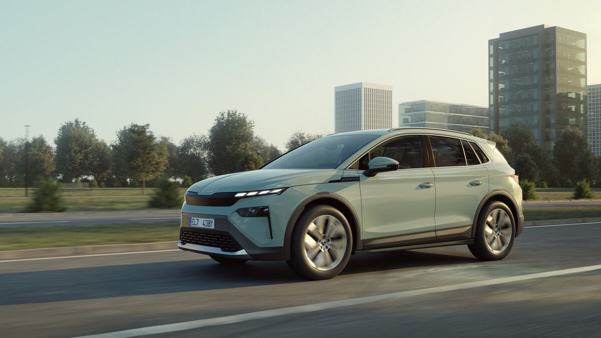 Škoda Elroq: Der Jüngste der Tschechen-Stromer ist heckgetrieben, hat 170 bis zu 286 PS, ein RS-Modell mit 4x4 kommt. Der Preis: ab 35.490 Euro.
