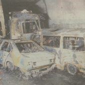 Flammeninferno im Pfändertunnel