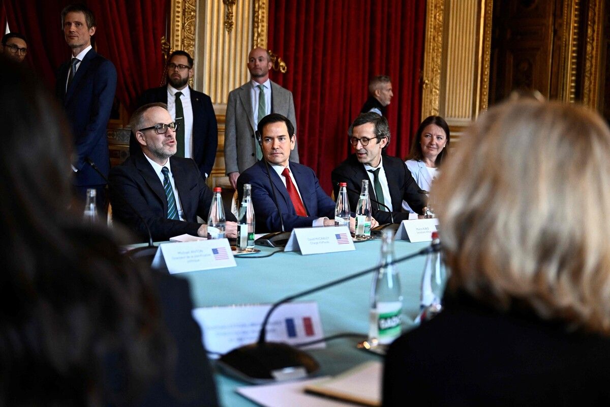 US-Außenminister Rubio hat in Paris mit Vertretern der Ukraine und weiterer europäischer Staaten über ein Kriegsende beraten.⇒AFP