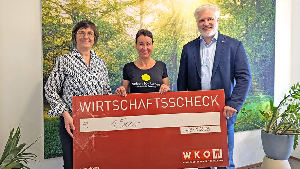 (v. l.) FG-Obfrau Elke Bereuter-Hehle, Susanne Marosch und FG-Geschäftsführer Matthias Mayr.