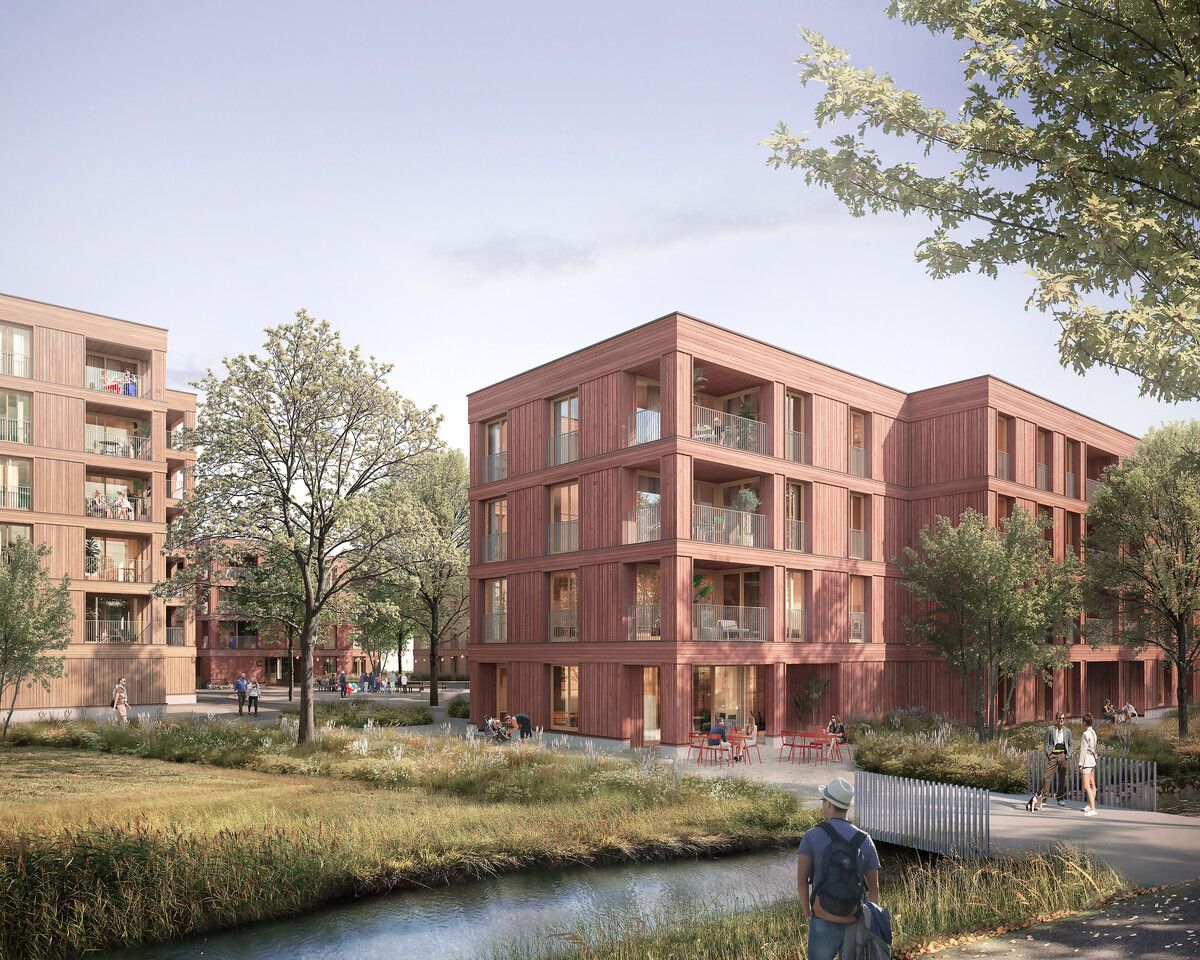 Viel Grün und naturnah: Architekt Bernardo Bader entwickelt ein autofreies Gartenquartier.⇒ Handout Swietelsky