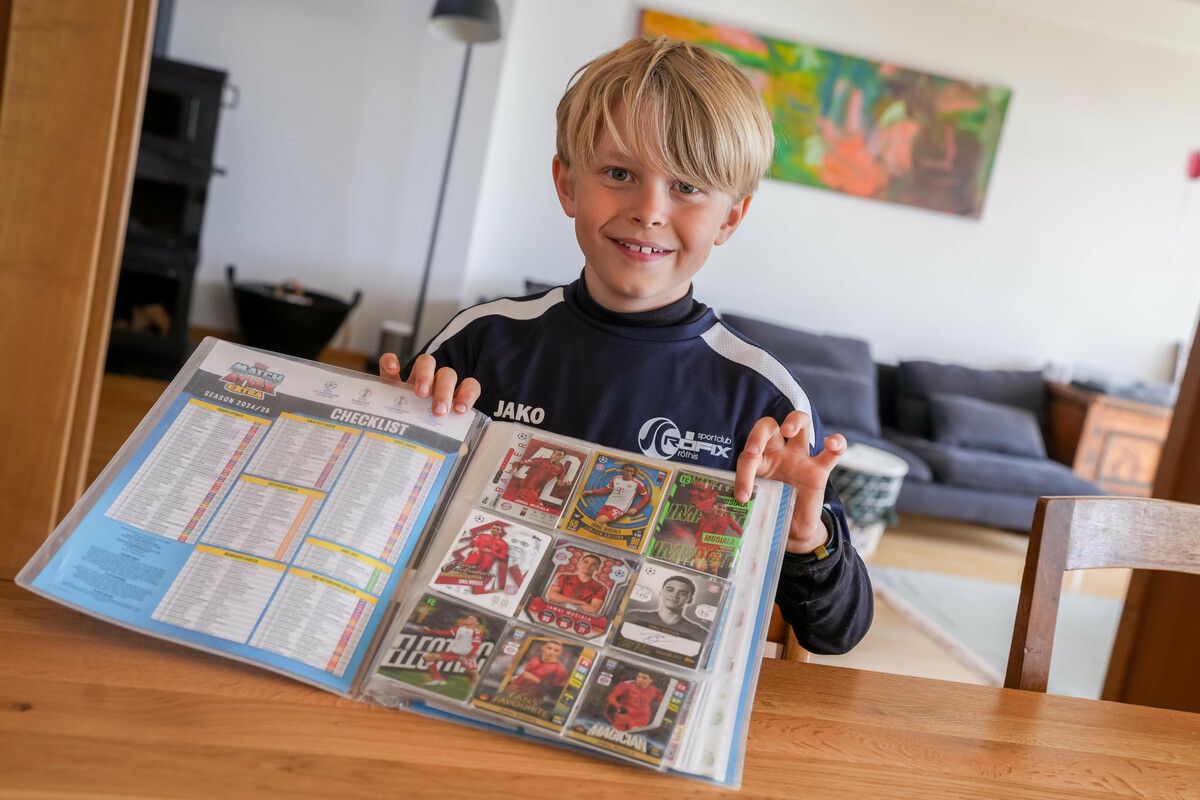 Vincent und sein Stickeralbum.