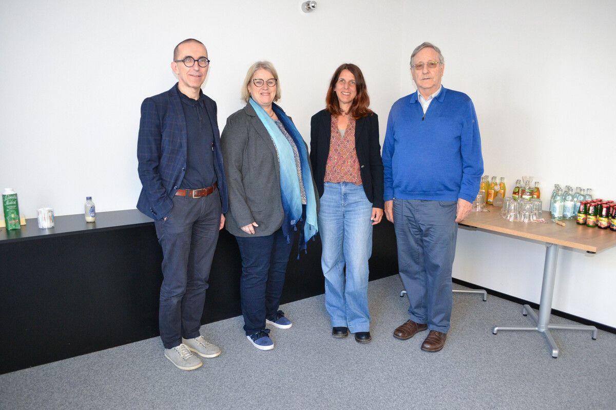 Walter Schmolly, Susanne Fritz, Monika Chromy und Wilfried Blum. ⇒Caritas Vorarlberg